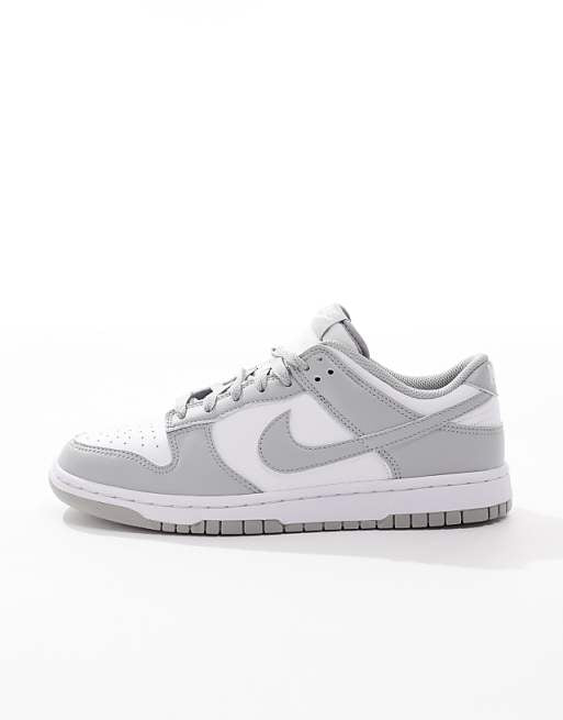 Nike Dunk Low Retro Unisex White & Grey Sneakers: Iconic Style, Cushioned Comfort