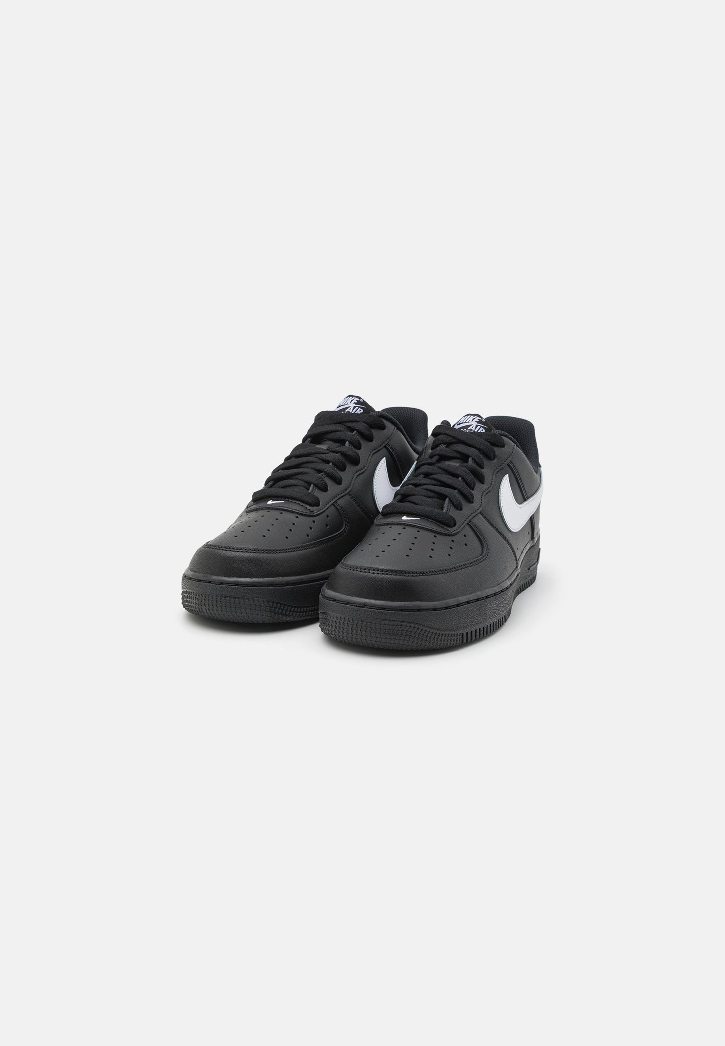Nike Air Force 1 '07 Black White Leather Trainers - Iconic Comfort