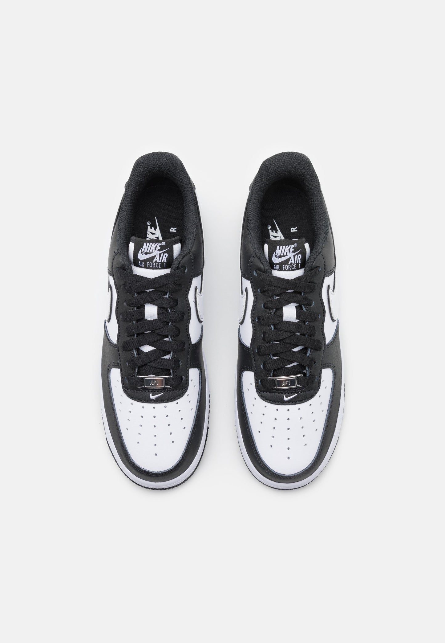 Nike Air Force 1 '07 Classic Leather Trainers Black/White Comfort Style